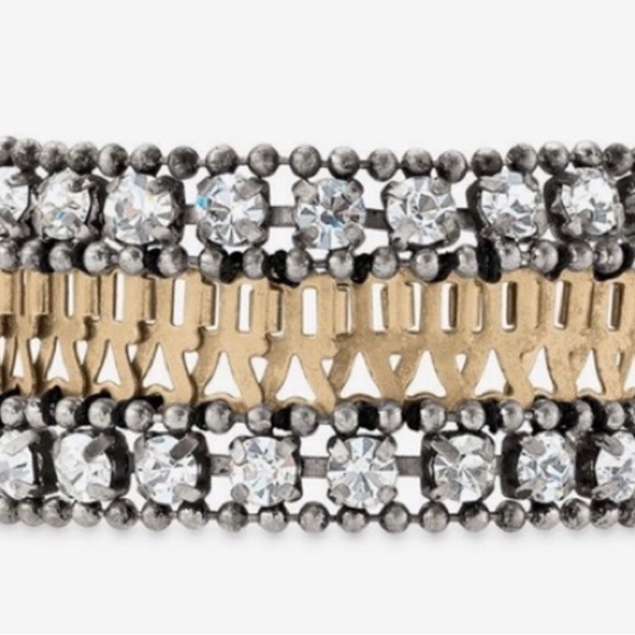 Stella & Dot Portia Gold Silver Rhinestone Bracelet Retired - Picture 2 of 2